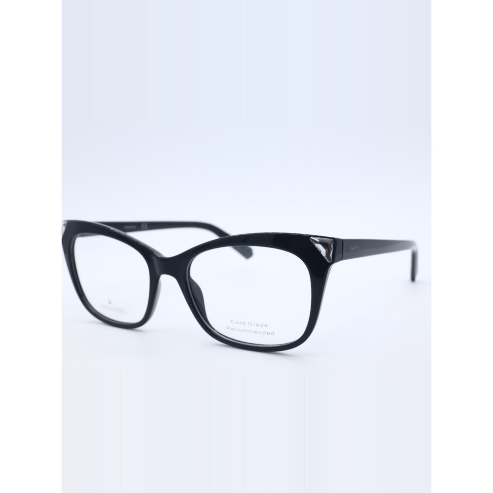 Swarovski SK5292 001 Black Cat Eye Plastic Eyeglasses Frame 52-17-140